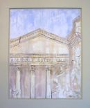 Winter light, Rome, Thomas Plunkett RWS, Oil on Panel, Work available.